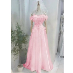 Đầm maxi kết hoa đính lông vũ, size M, mặc 1 lần  461959