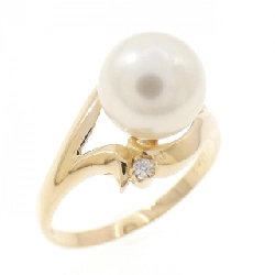 Nhẫn ngọc trai Akoya K18YG 7.8mm - Hàng hiệu Authentic