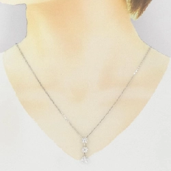 K18WG/PT850 Dây chuyền kim cương 1.00CT - Hàng hiệu Authentic 848453