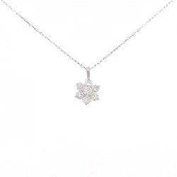 Dây chuyền kim cương hoa PT950/PT900 0.30CT - Hàng hiệu Chính hãng