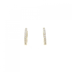 K18YG Bông tai kim cương 0.20CT - Hàng hiệu Chính hãng