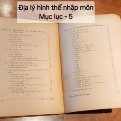 Sách trước 1975 - ĐỊA LÝ HÌNH THỂ NHẬP MÔN 702915