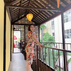 Váy body  họa tiết tôn da sz S 189447