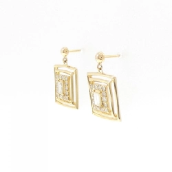 K18YG Bông tai kim cương 0.30CT - Hàng hiệu Chính hãng 870761