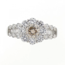 Nhẫn kim cương hoa PT900 0.302CT 670155