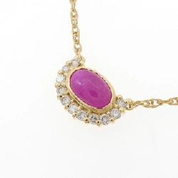 Dây chuyền ruby K18YG 1.01CT - Hàng hiệu chính hãng 860654