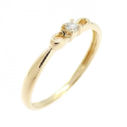 Nhẫn kim cương K18YG - Hàng hiệu Authentic