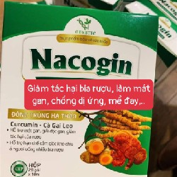 Nacogin mát gan, giải độc gan do bia rượu, mề đay, dị ứng - Viện Hàn Lâm KH&CN Việt Nam