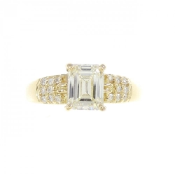 Nhẫn kim cương K18YG 1.03CT K VS2 cắt hình emerald - Hàng hiệu chính hãng 871284