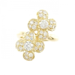 Nhẫn kim cương hoa K18YG 1.09CT 667744