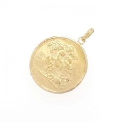 K18YG(枠) Dây chuyền đồng xu - Hàng hiệu Authentic 870925