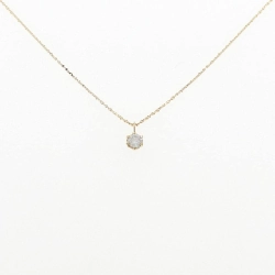 K18YG Solitaire Dây chuyền kim cương 0.08CT - Hàng hiệu Chính hãng