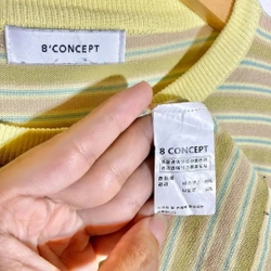 Áo Mongtoghi Kẻ Ngang  Hàn Nhà 8' Concept, chất mềm co giãn thoải mái
Size M L
 445318