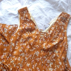 Đầm voan hoa nhí freesize