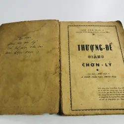 THƯỢNG ĐẾ GIẢNG CHƠN LÝ  752736