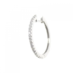 K18WG Bông tai kim cương 0.20CT một bên - Hàng hiệu Authentic