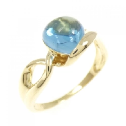 Nhẫn Blue Topaz K18YG - Hàng hiệu Chính hãng