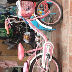 Xe đạp cho bé từ 8-10 tuổi, model 2017, màu hồng, sản xuất tại việt nam