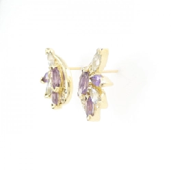 K18YG Bông tai đá màu - Hàng hiệu Authentic 871834