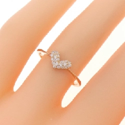 Nhẫn kim cương hình trái tim K18PG 0.10CT 667232