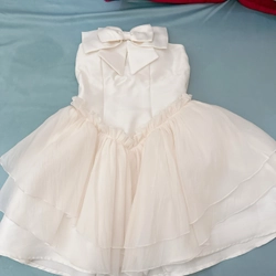 (CÓ ẢNH THẬT) Thanh lý Váy nơ cúp ngực có dây + kèm mút size S 505681