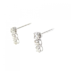 K18WG Ba viên đá quý Bông tai - Hàng hiệu Chính hãng 865120