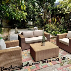 Bàn ghế sofa giả mây 469707