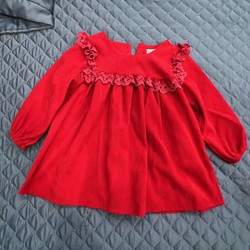 Váy nhung taem babydoll bé gái 85130