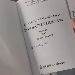 Bài Học Trường Chúa Nhật: Bốn Sách Phúc Âm - Học Viên 3 928515