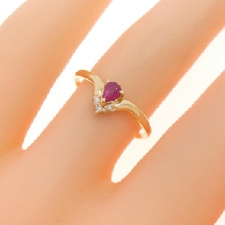 Nhẫn Ruby K18YG 0.18CT - Hàng hiệu Chính hãng 853043
