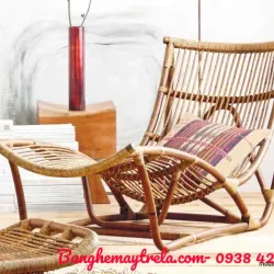 Ghế mây tự nhiên dáng dài nằm thư giãn 998408