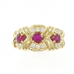 Nhẫn ruby K18YG 0.70CT 668578