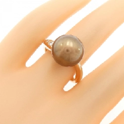 Nhẫn ngọc trai đen K18PG 11.6mm 671018