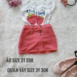 (chỉ váy) quần váy cho bé size 3y 137223