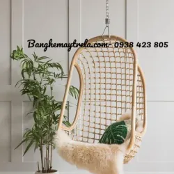 Xích đu mây tự nhiên treo phòng khách 789506