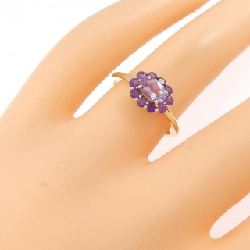 Nhẫn Amethyst K10YG 666372