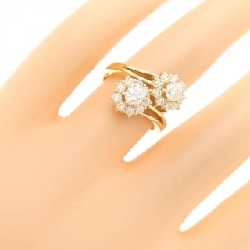 Nhẫn kim cương hoa K18YG 1.05CT 668744