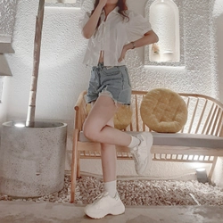 Quần jean ngắn trẻ trung size S 468257