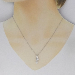 K18WG/750WG 2WAY Dây chuyền kim cương 0.22CT - Hàng hiệu Chính hãng 860738