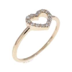 Nhẫn kim cương hình trái tim K18PG 0.10CT