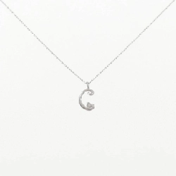 K10WG Chữ cái C Dây chuyền kim cương 0.01CT - Hàng hiệu Chính hãng