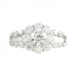 Nhẫn kim cương hoa PT900 0.502CT 666673