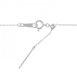 Dây chuyền kim cương hoa K18WG/K18PG 0.02CT - Hàng hiệu Authentic 860016