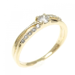 Nhẫn kim cương K18YG 0.15CT - Hàng hiệu Authentic