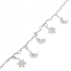 K18WG Heart × Star × Moon Diamond Bracelet 0.13CT - Hàng hiệu Authentic 869787