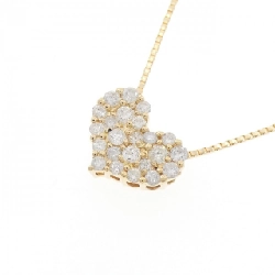 K18YG Dây chuyền kim cương hình trái tim Pavé 0.50CT - Hàng hiệu Chính hãng 858932