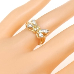 Nhẫn kim cương K18YG/PT900 0.04CT - Hàng hiệu Authentic 855399