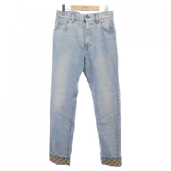 Gucci GG Quần Jeans Denim Wash Turn Up GG Pattern 774078 XDCTN - Hàng hiệu Chính hãng