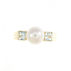 Nhẫn ngọc trai Akoya K18YG 6.5mm 670077