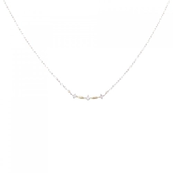 Dây chuyền kim cương ba viên K18YG 0.03CT - Hàng hiệu Chính hãng